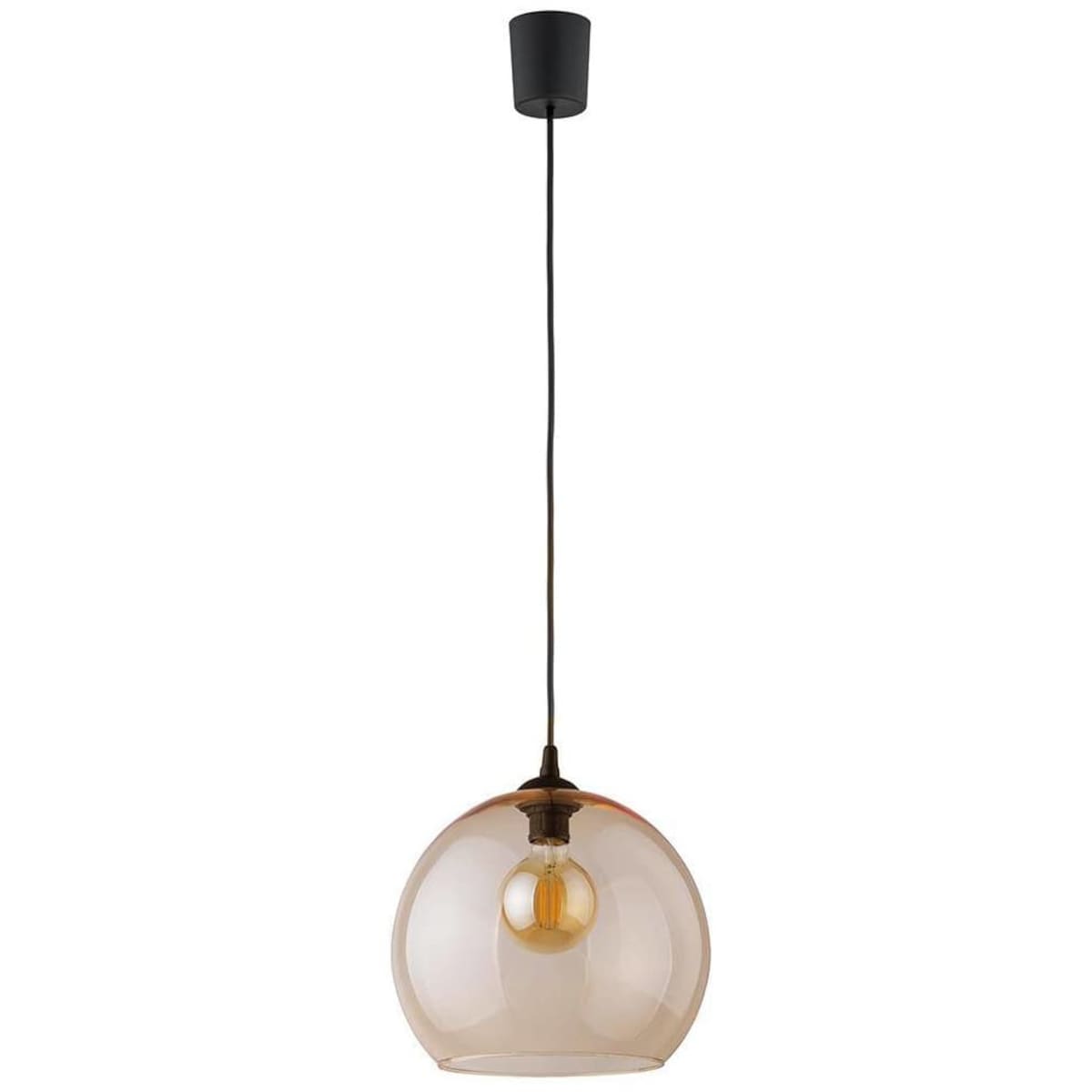 Kopułowa lampa wisząca Cubus 2064M TK Lighting szklana przydymiona
