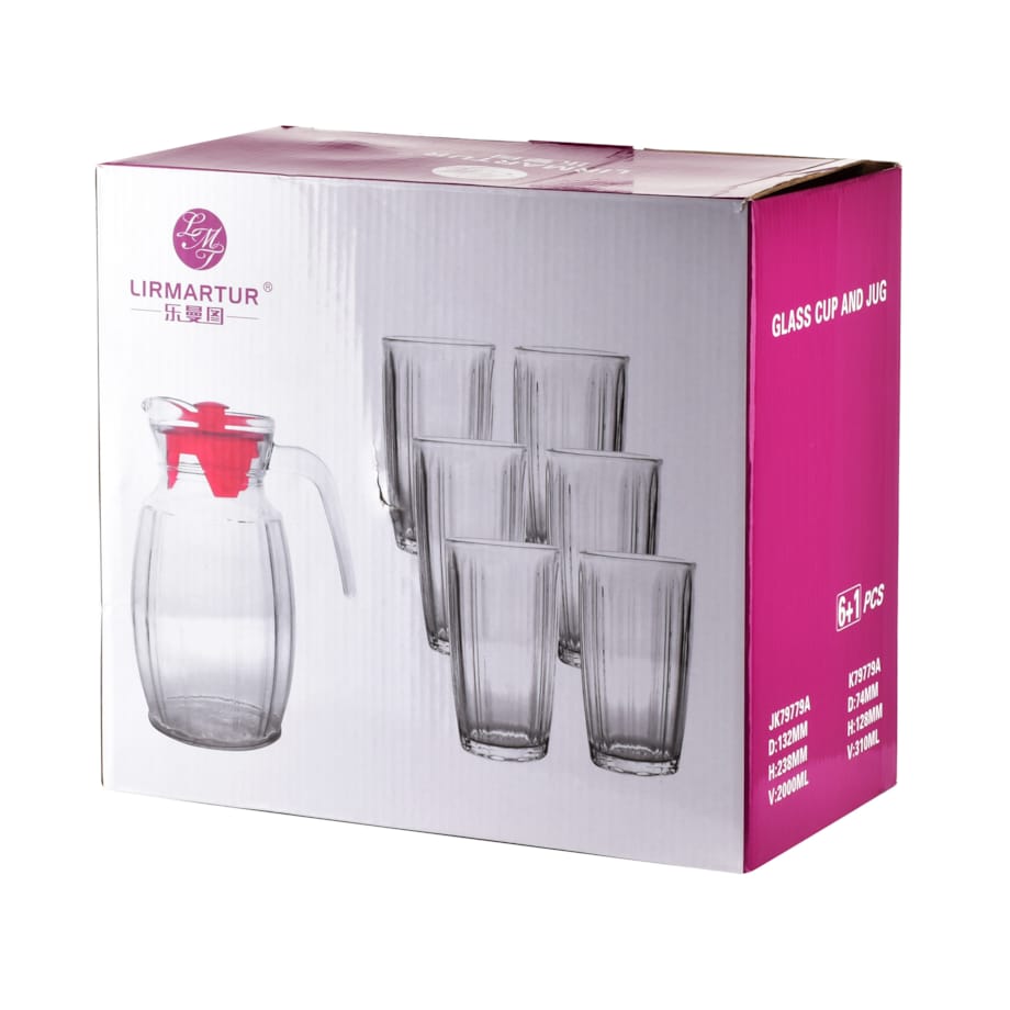 SOFIA Komplet dzbanek i 6 szklanek2L, 6x310ml