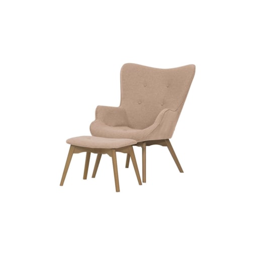 Fotel uszak z podnóżkiem Ducon-Malmo 61