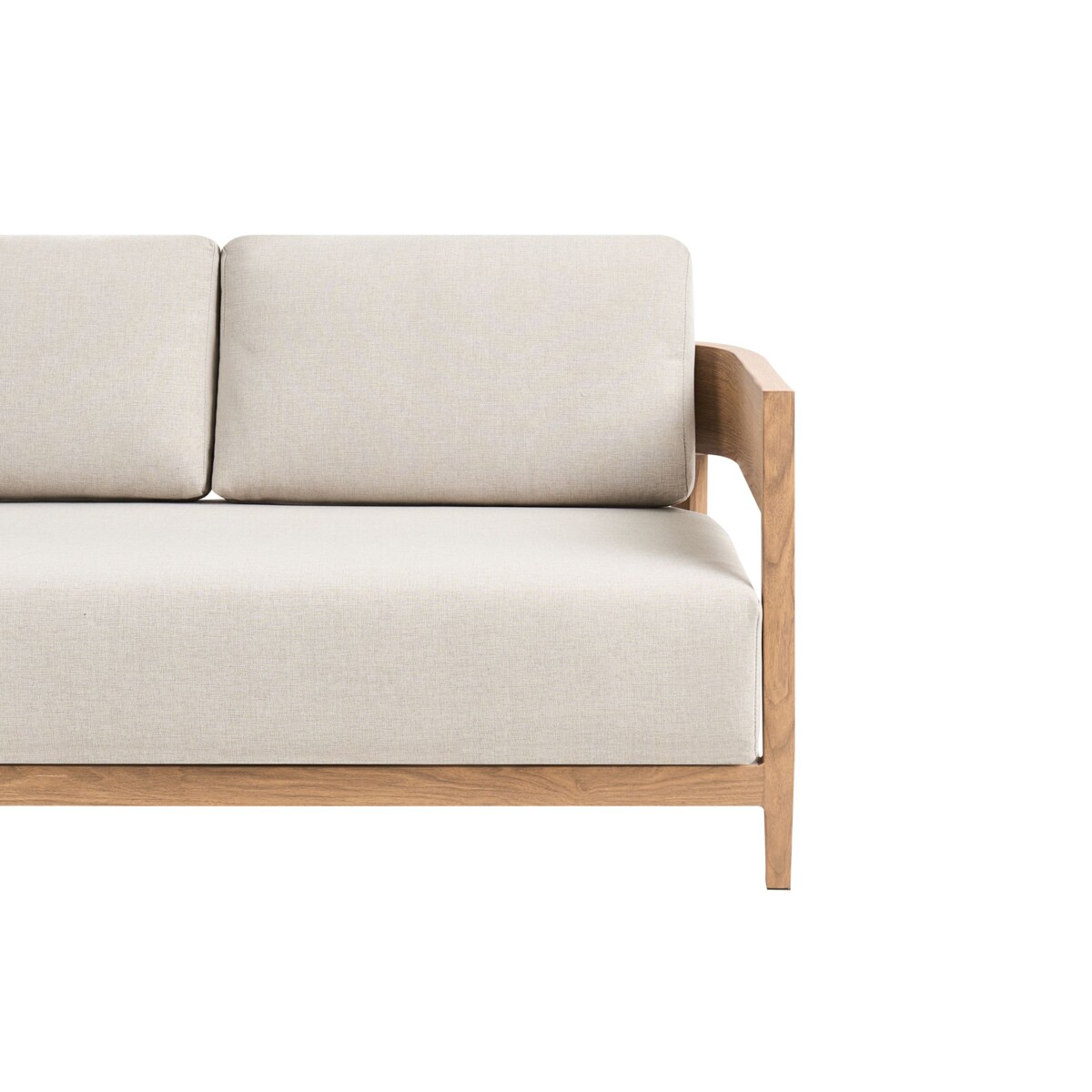 Sofa ogrodowa ze stolikiem dla 2 osób SAMPIERI Metal Jasnobrązowy