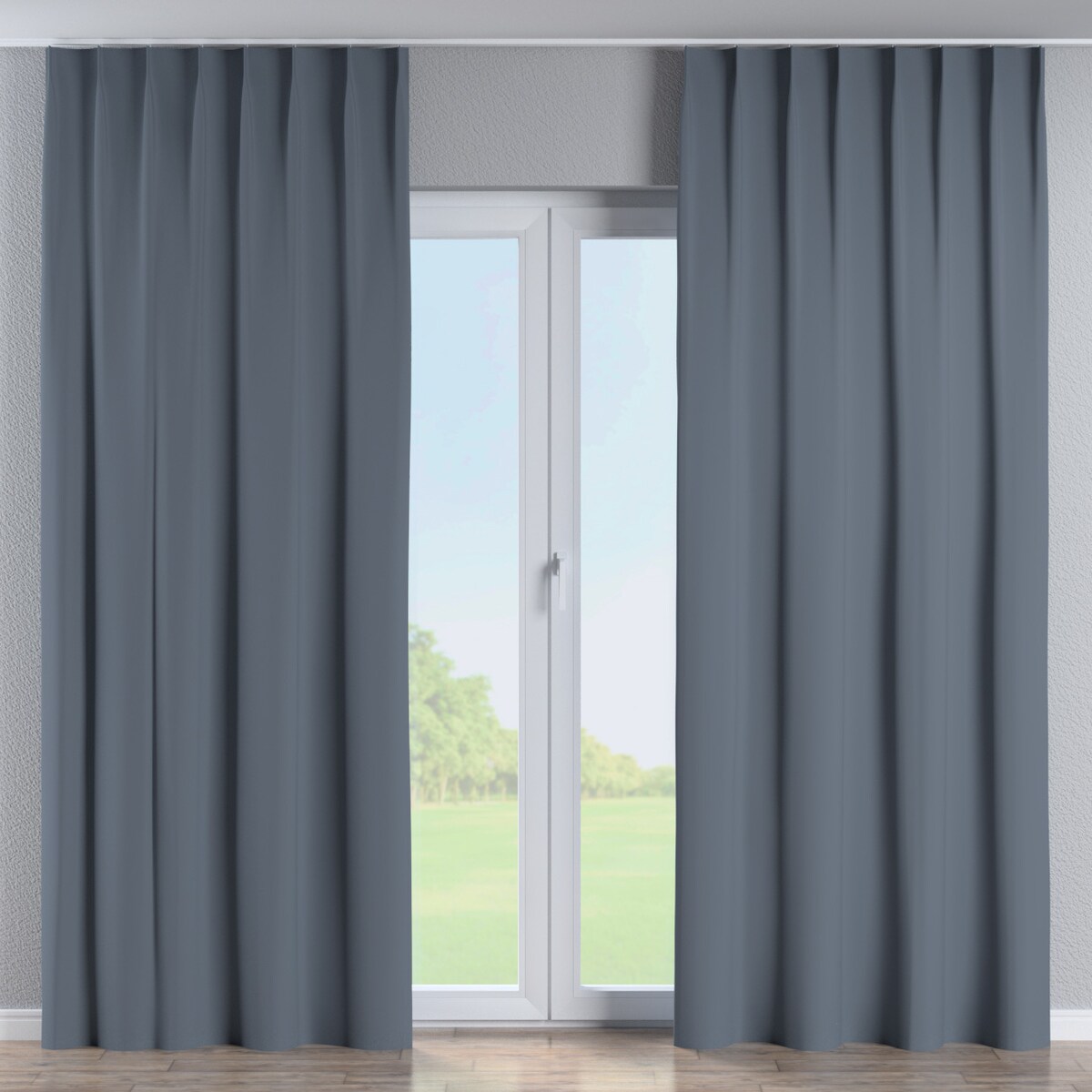 Zasłona na haczykach flex pojedynczych 130x260 grafitowy szary