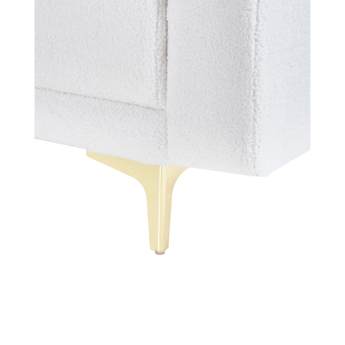 Fotel ABERDEEN Boucle Złamana biel