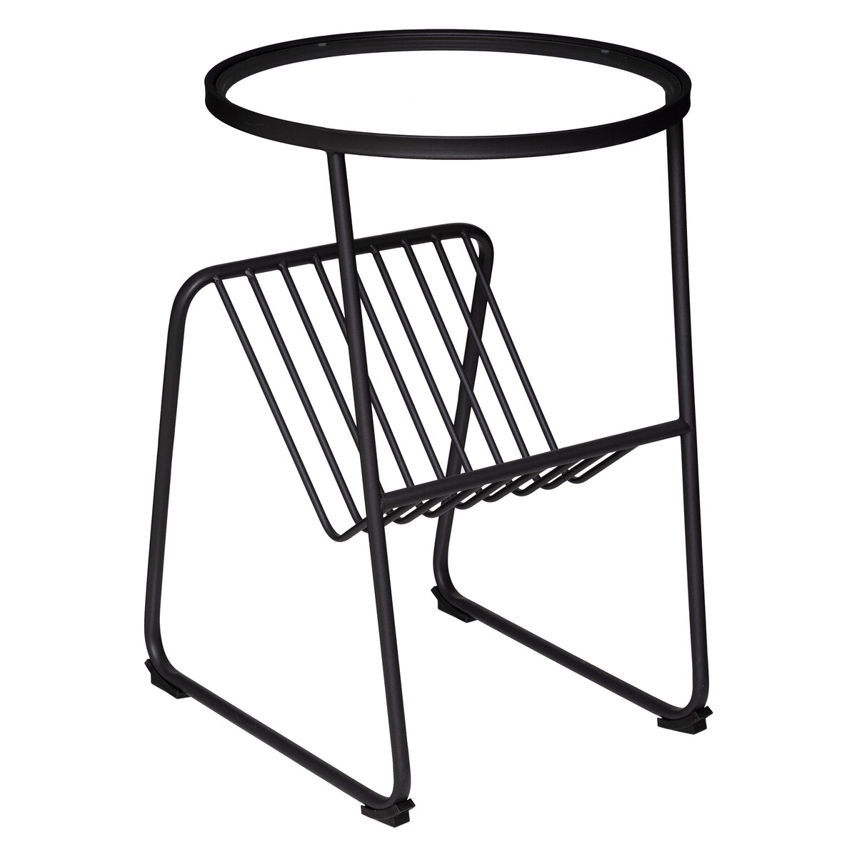 Stolik z gazetnikiem JOY, Ø 46 cm