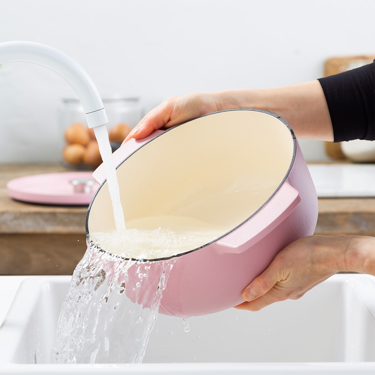 KitchenAid Garnek żeliwny 5,2 l - Dried Rose