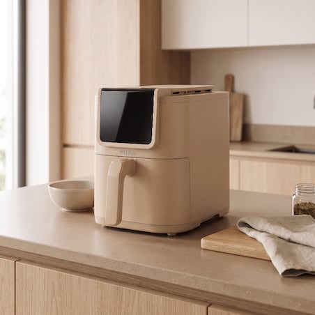 Frytkownica beztłuszczowa Air Fryer 5 L 1500 W HU.KA CrunchUp - Dune Sand