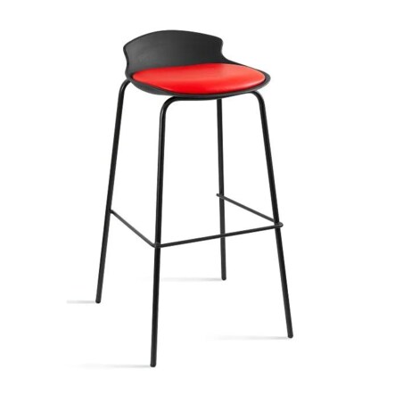 Hoker barowy DUKE czarny/czerwony