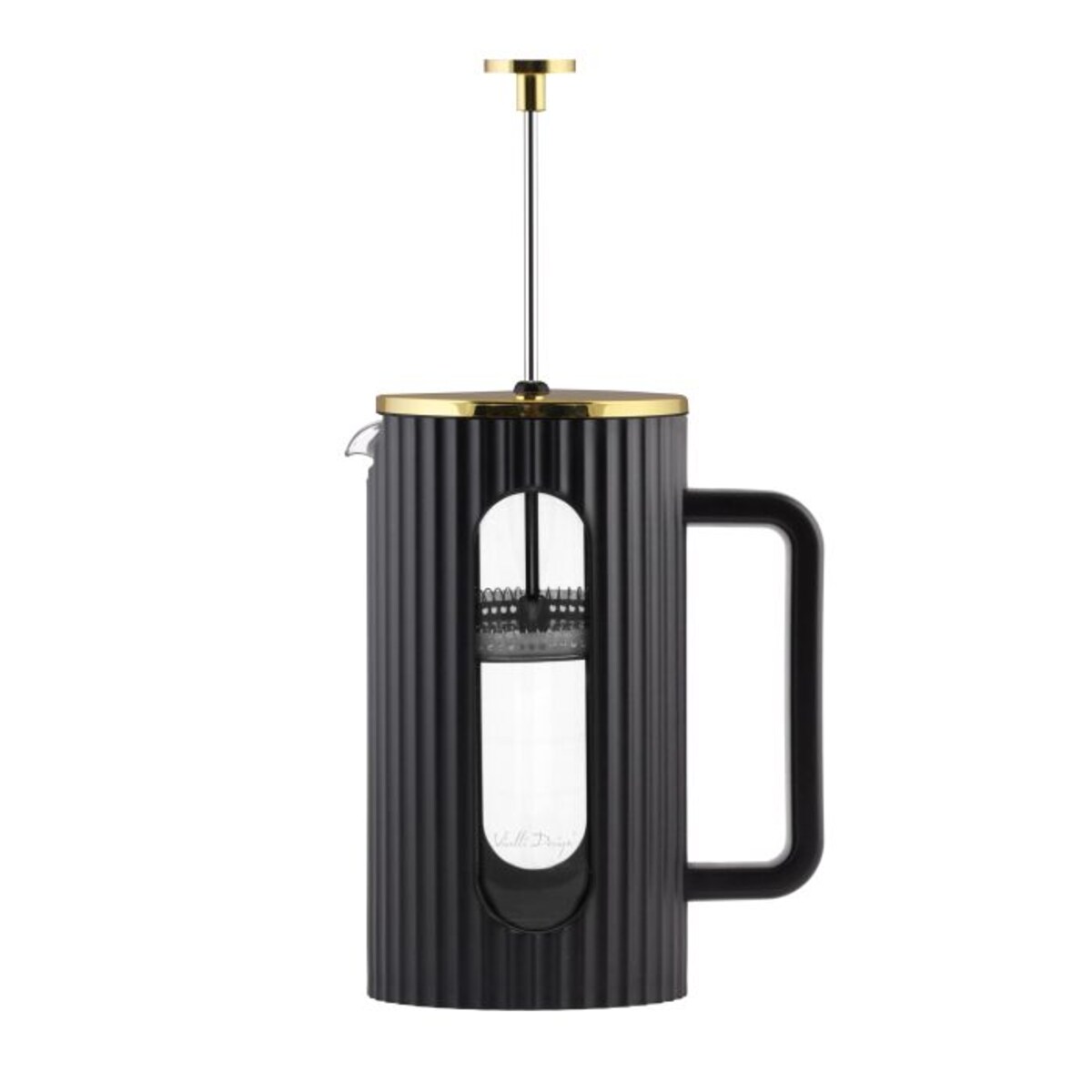 Zaparzacz do kawy i herbaty 1000ml czarno/złoty Livio 1715