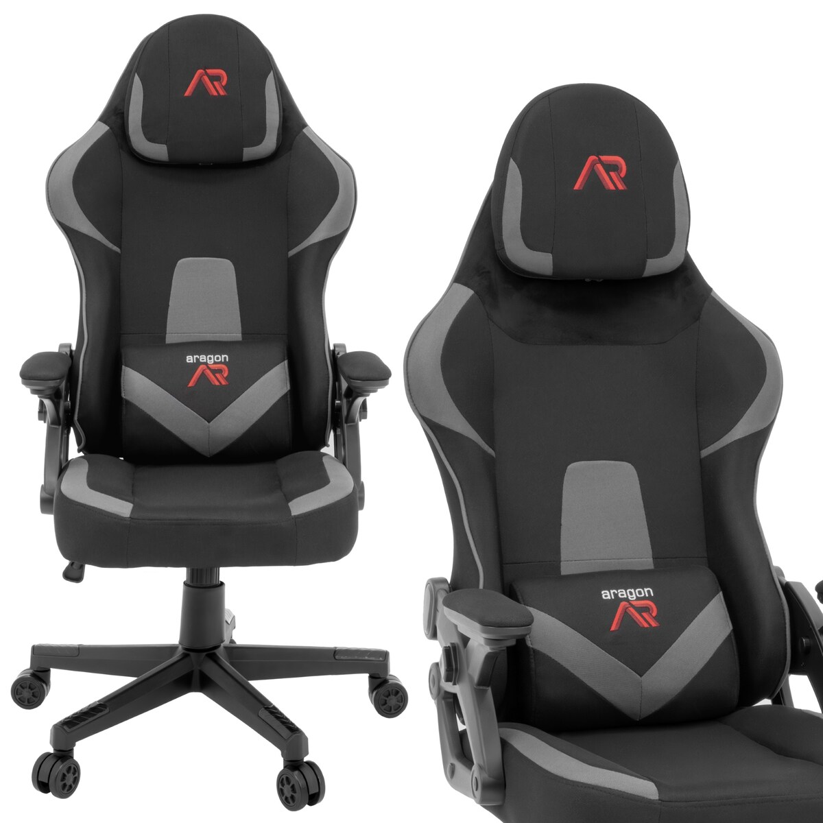 Fotel gamingowy regulowany Aragon biurowy dla GRACZA obrotowy krzesło