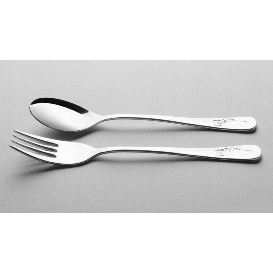 Gerlach Kotki Zestaw 4szt sztućców w pudełku Dla dzieci srebrny połysk