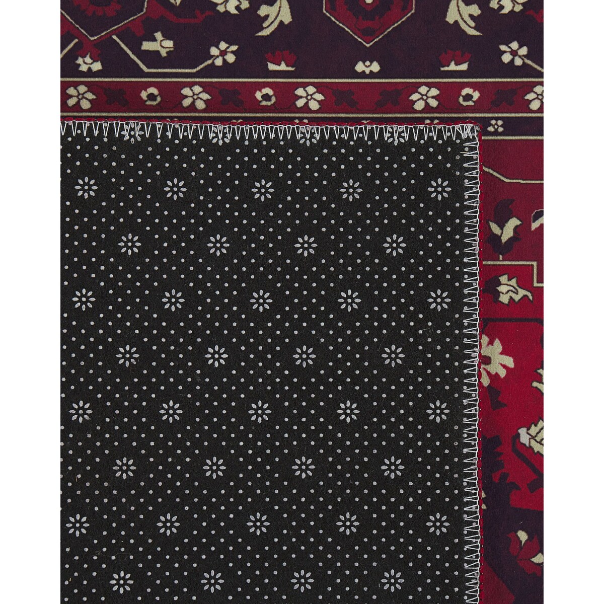 Dywan 80 x 240 cm czerwony VADKADAM