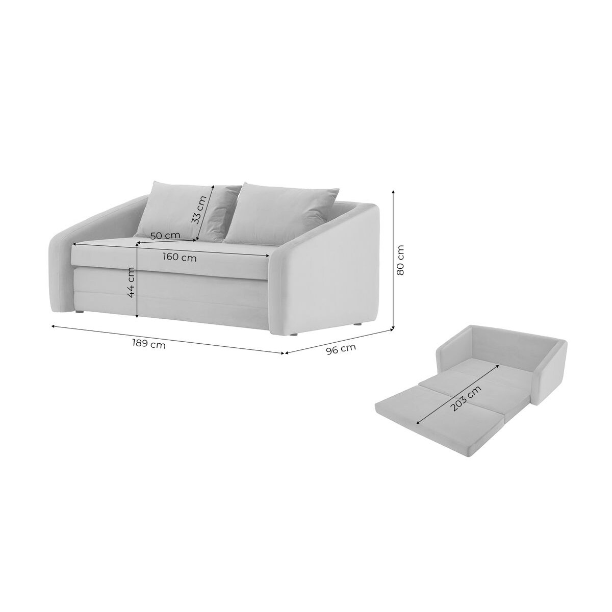 Rozkładana sofa 3,5 osobowa Alma-Velluto 7