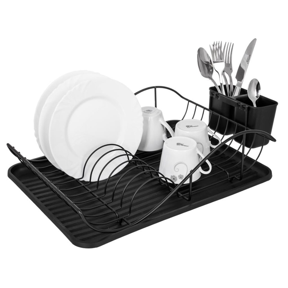 Suszarka do naczyń czarna 49x32x13cm KRISBERG