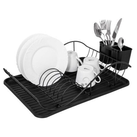Suszarka do naczyń czarna 49x32x13cm KRISBERG