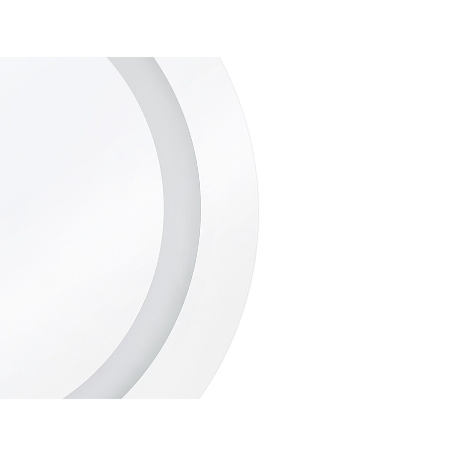 Okrągłe lustro ścienne LED ø 58 cm srebrne SELUNE