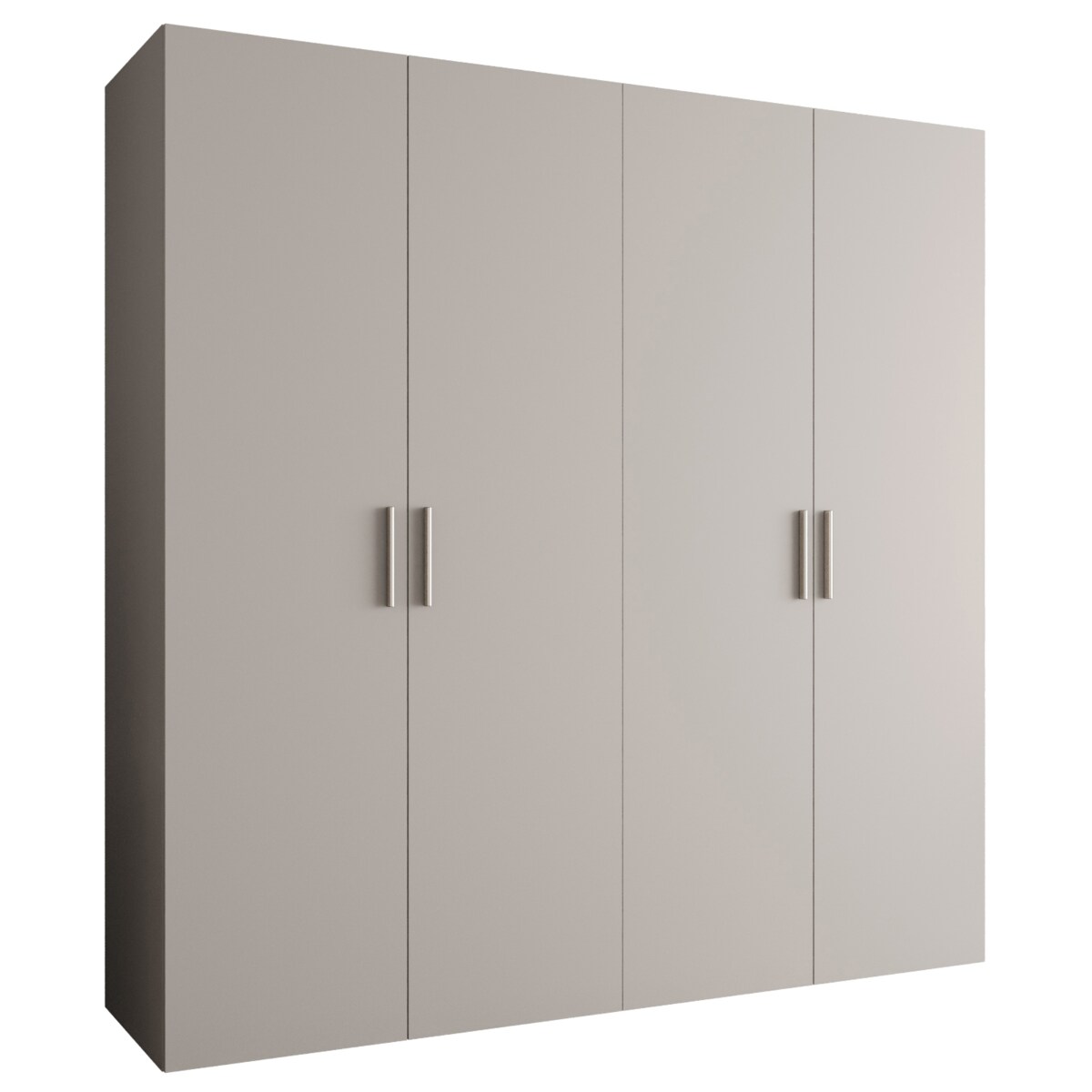 Szafa uchylna otwierana BARI 1 200 wys. 202 cm Kaszmir + u. Srebrny