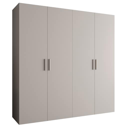 Szafa uchylna otwierana BARI 1 200 wys. 202 cm Kaszmir + u. Srebrny