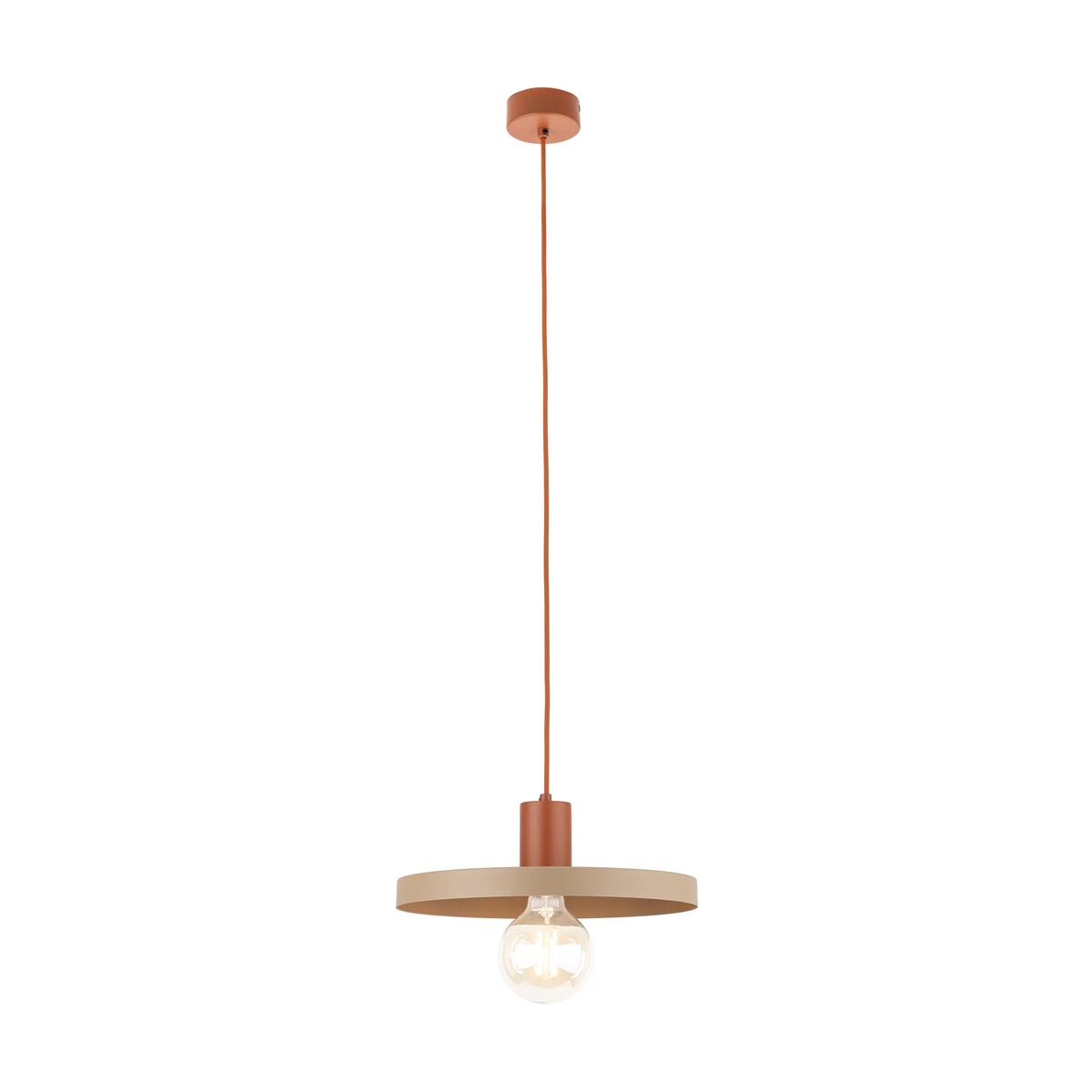 Lampa Wisząca SILA BRICK SABIA 30 Ceglasto-Beżowa E27 TK Lighting