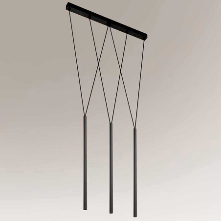 Loftowa LAMPA wisząca MIAKI 7946 Shilo metalowa OPRAWA zwis tuby czarny