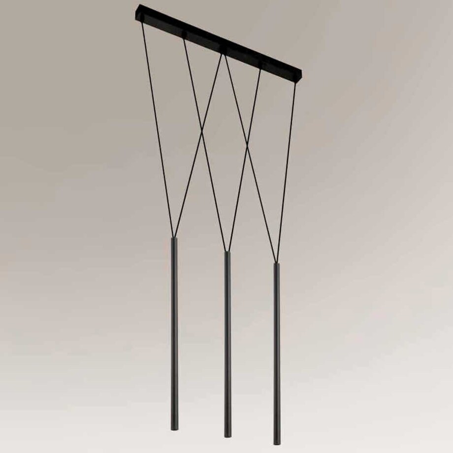 Loftowa LAMPA wisząca MIAKI 7946 Shilo metalowa OPRAWA zwis tuby czarny