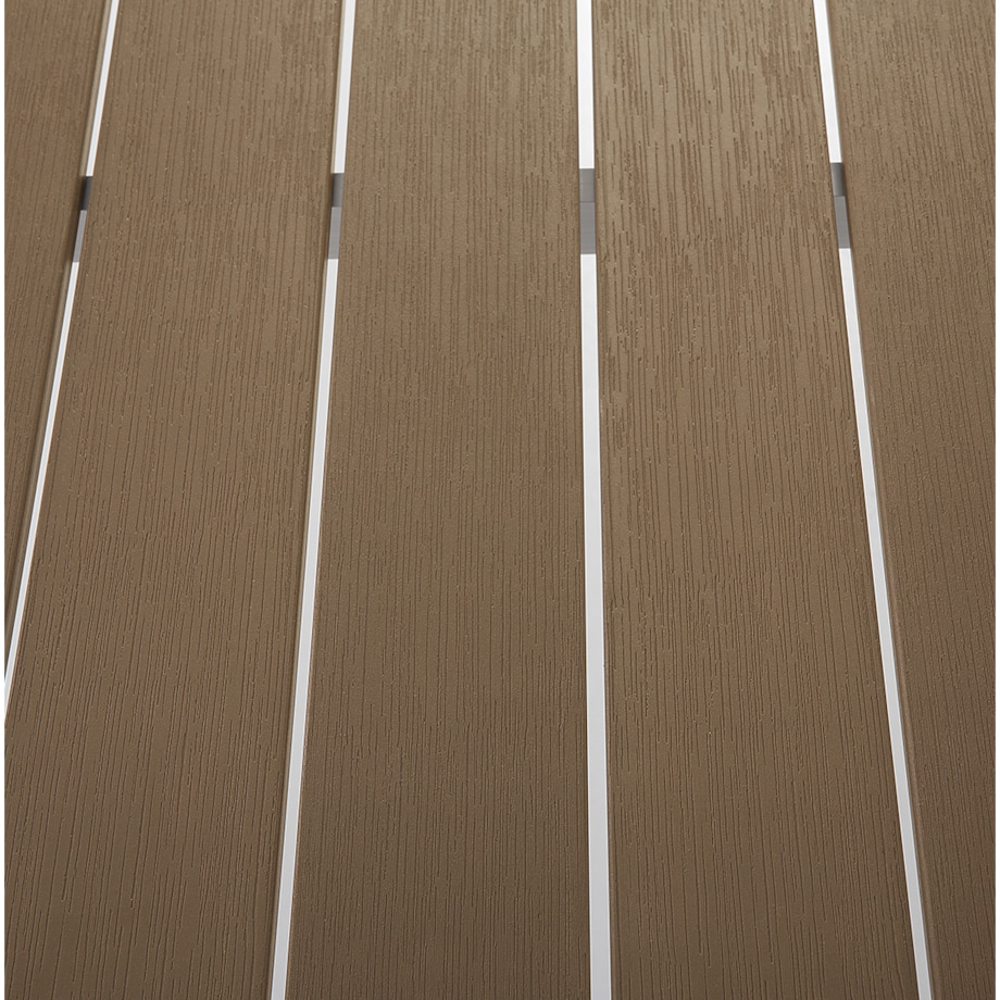 Stół ogrodowy VERNIO 180 cm 90 cm Metal Brązowy
