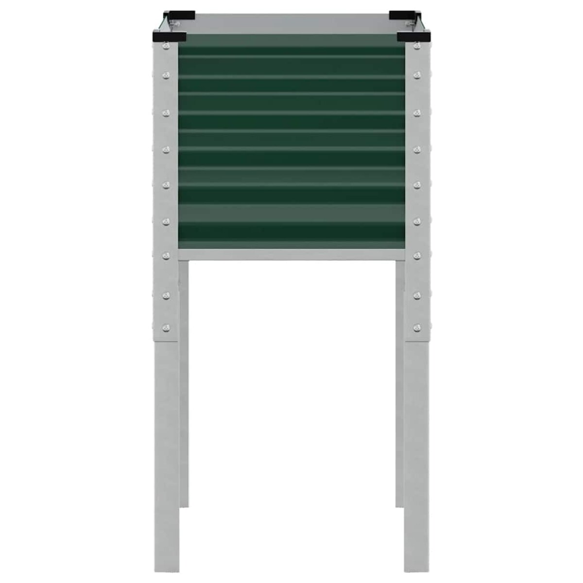 vidaXL Donica ogrodowa zielona 45x45x88 cm stalowa