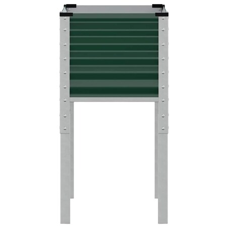 vidaXL Donica ogrodowa zielona 45x45x88 cm stalowa