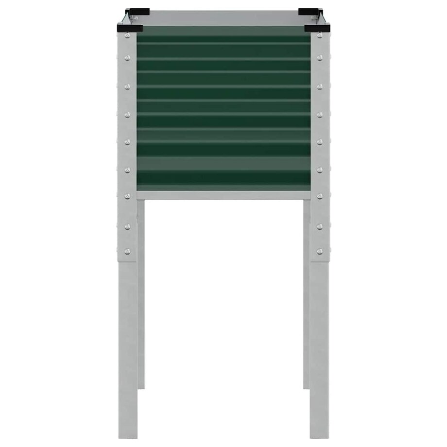 vidaXL Donica ogrodowa zielona 45x45x88 cm stalowa