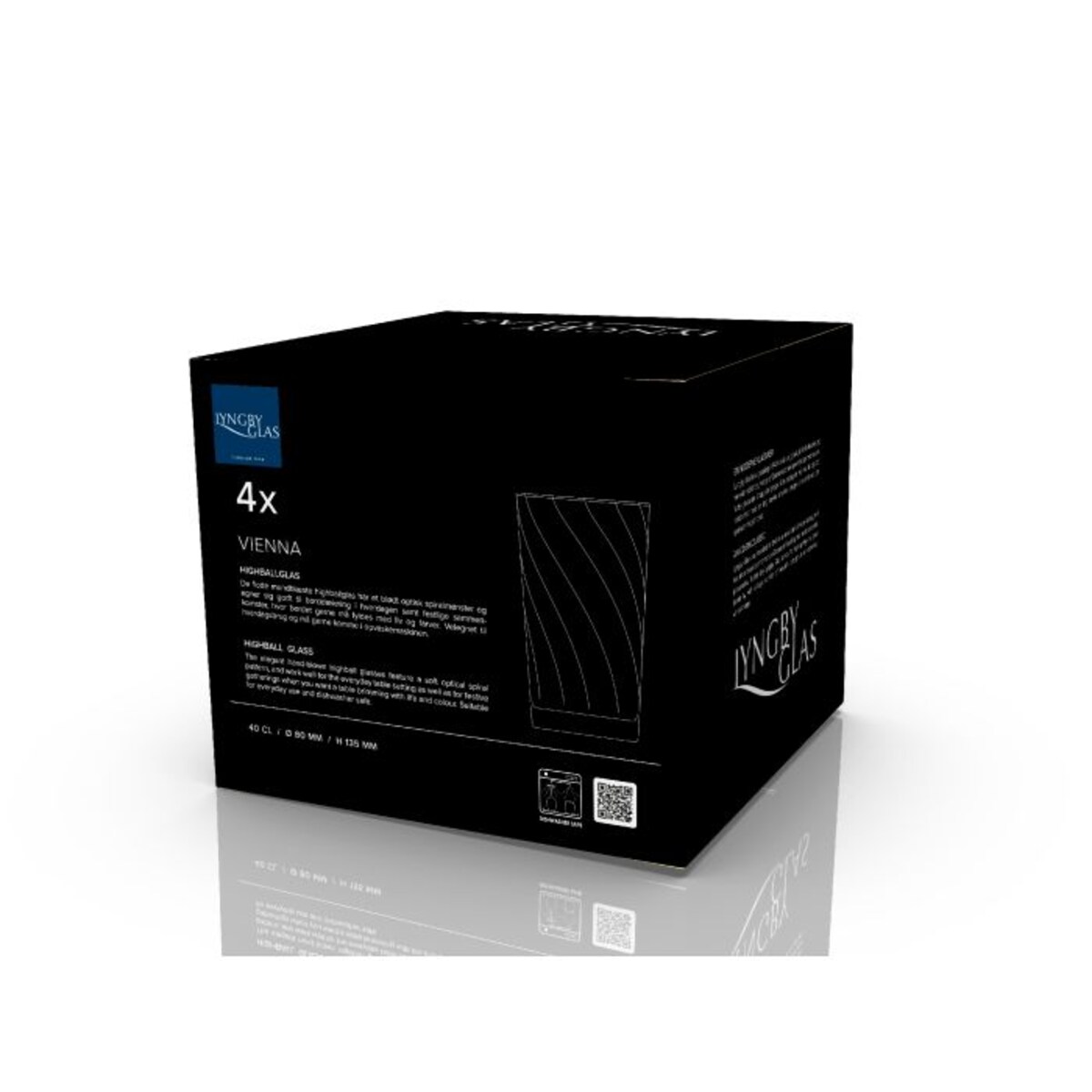 Szklanki wysokie Vienna 400 ml 4 sztuki fioletowe 31723