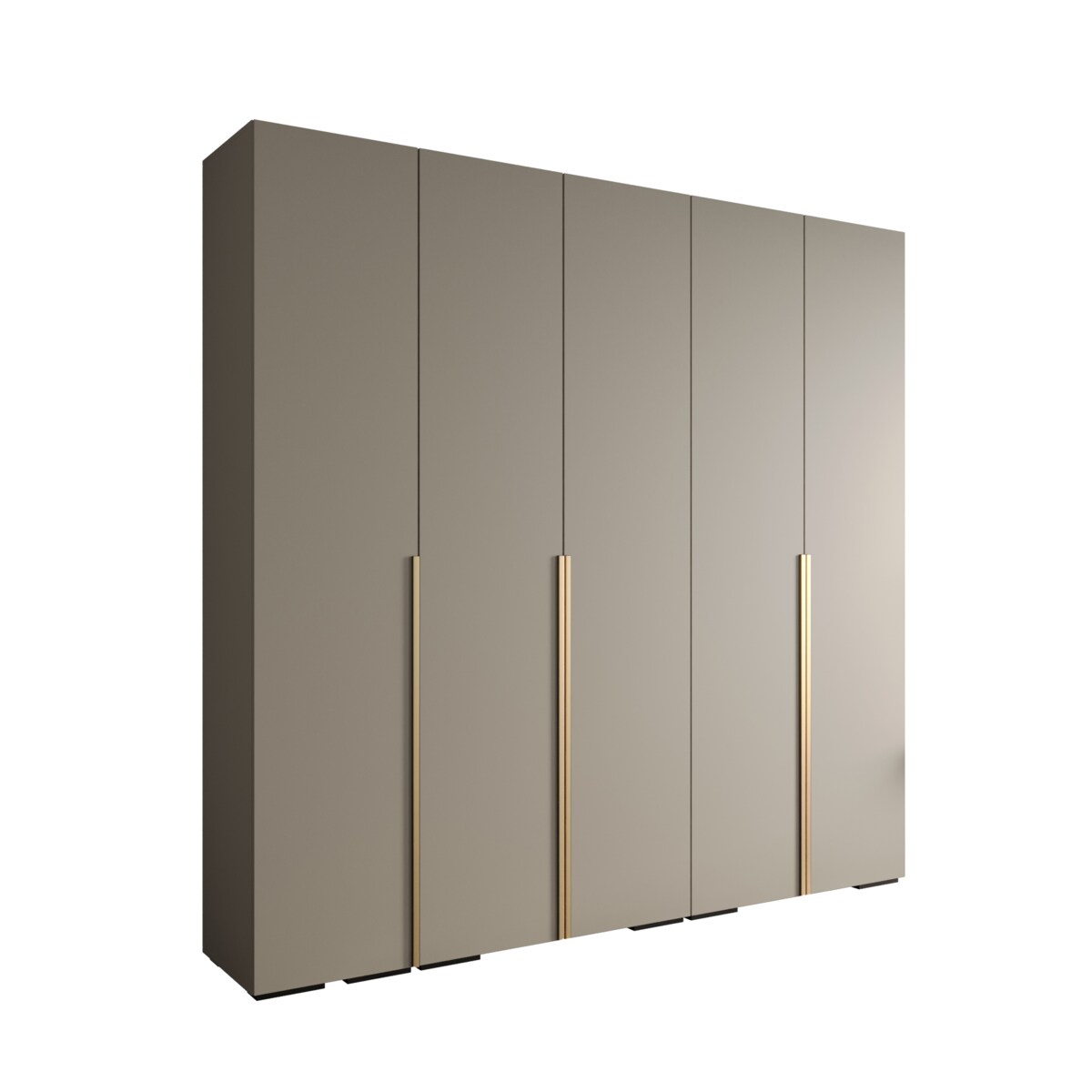 Szafa ubraniowa Garderoba INOVA 1 2,5SZ Kaszmir+Złoty