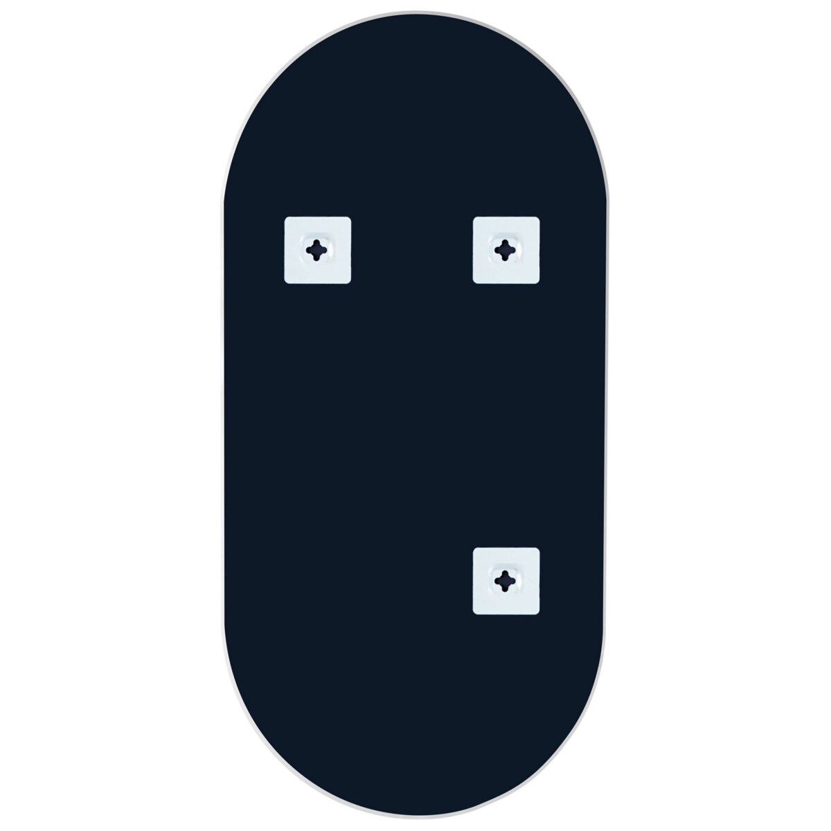 Owalne lustro ścienne 40 x 80 cm srebrne ALFORTVILLE