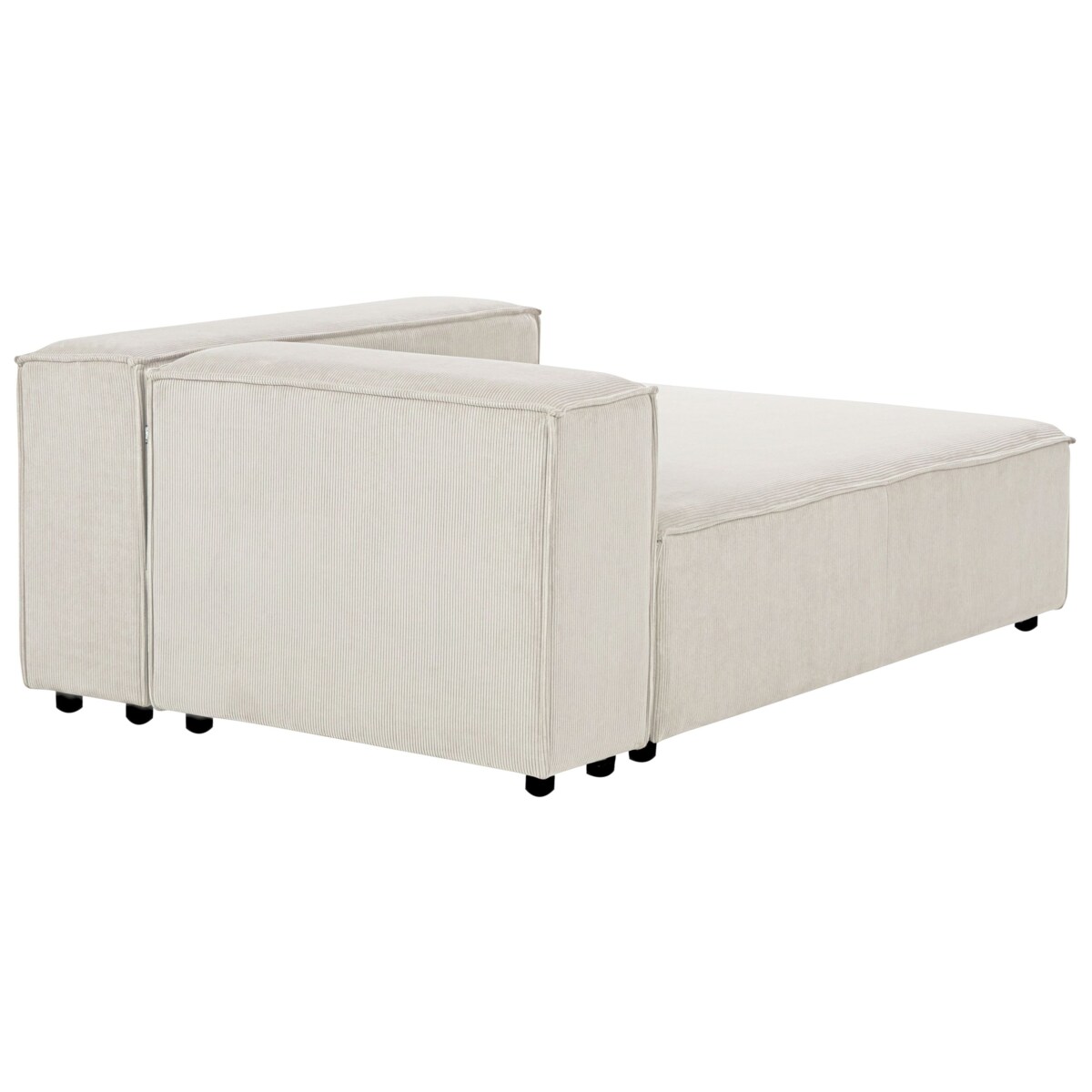 Szezlong lewostronny ARDAL Sztruks Złamana biel