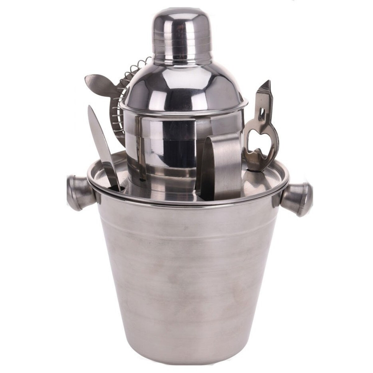 Zestaw barmański do koktajli z shakerem i coolerem, 6 elementów