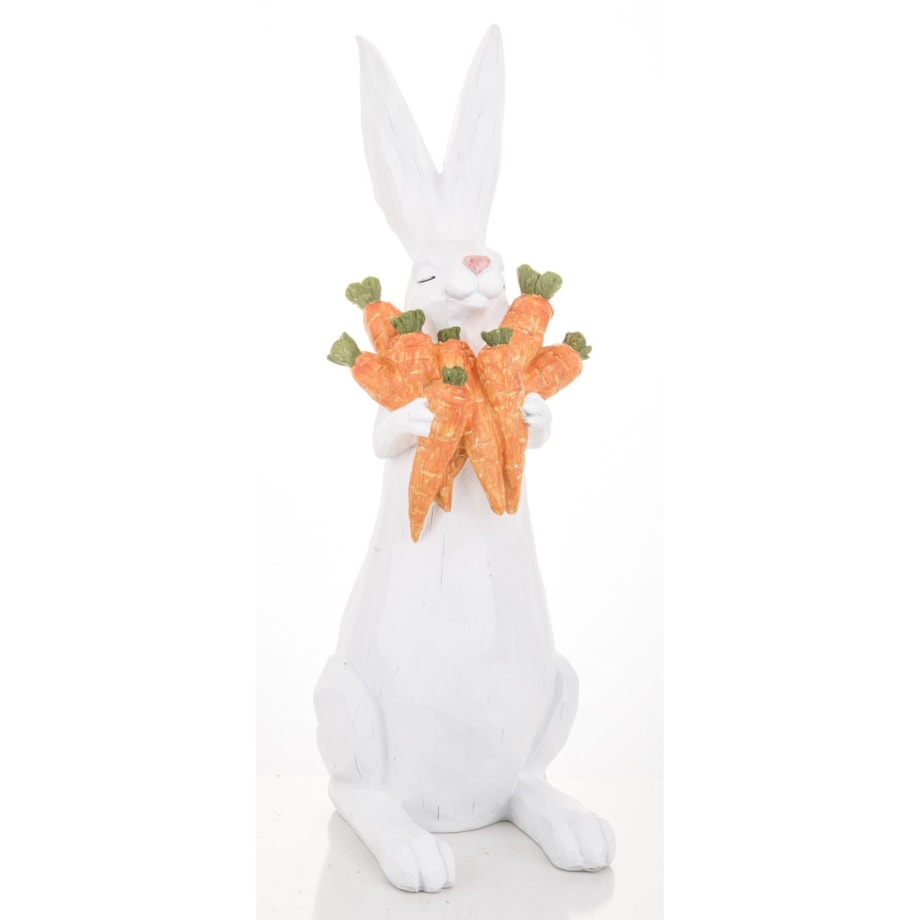 Dekoracja - króliczek z marchewkami 43x15x24 cm