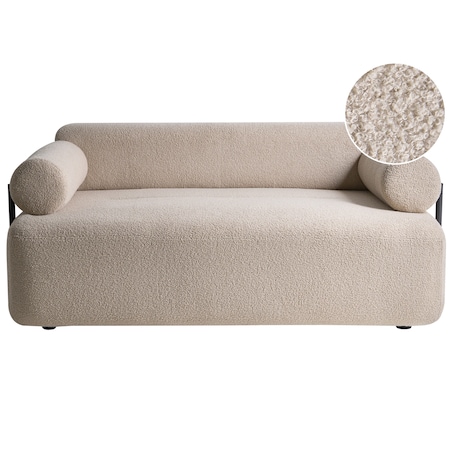 Sofa dla 2 osób ELVA Boucle Beżowy