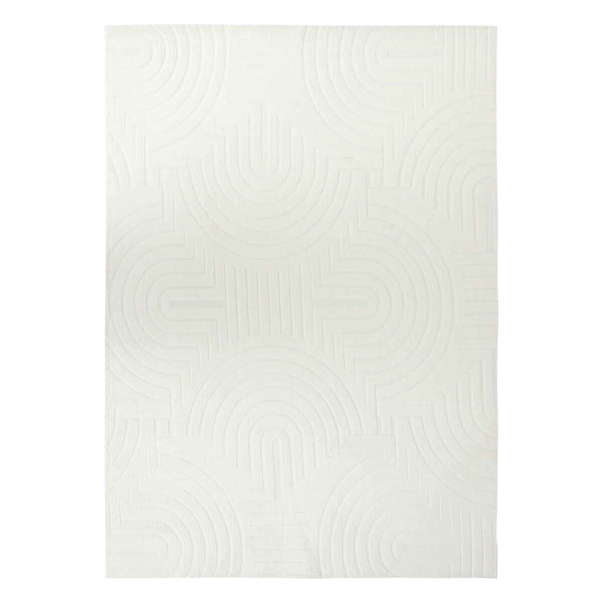 Dywan ze sztucznego futra ARKA, 120 x 170 cm, biały