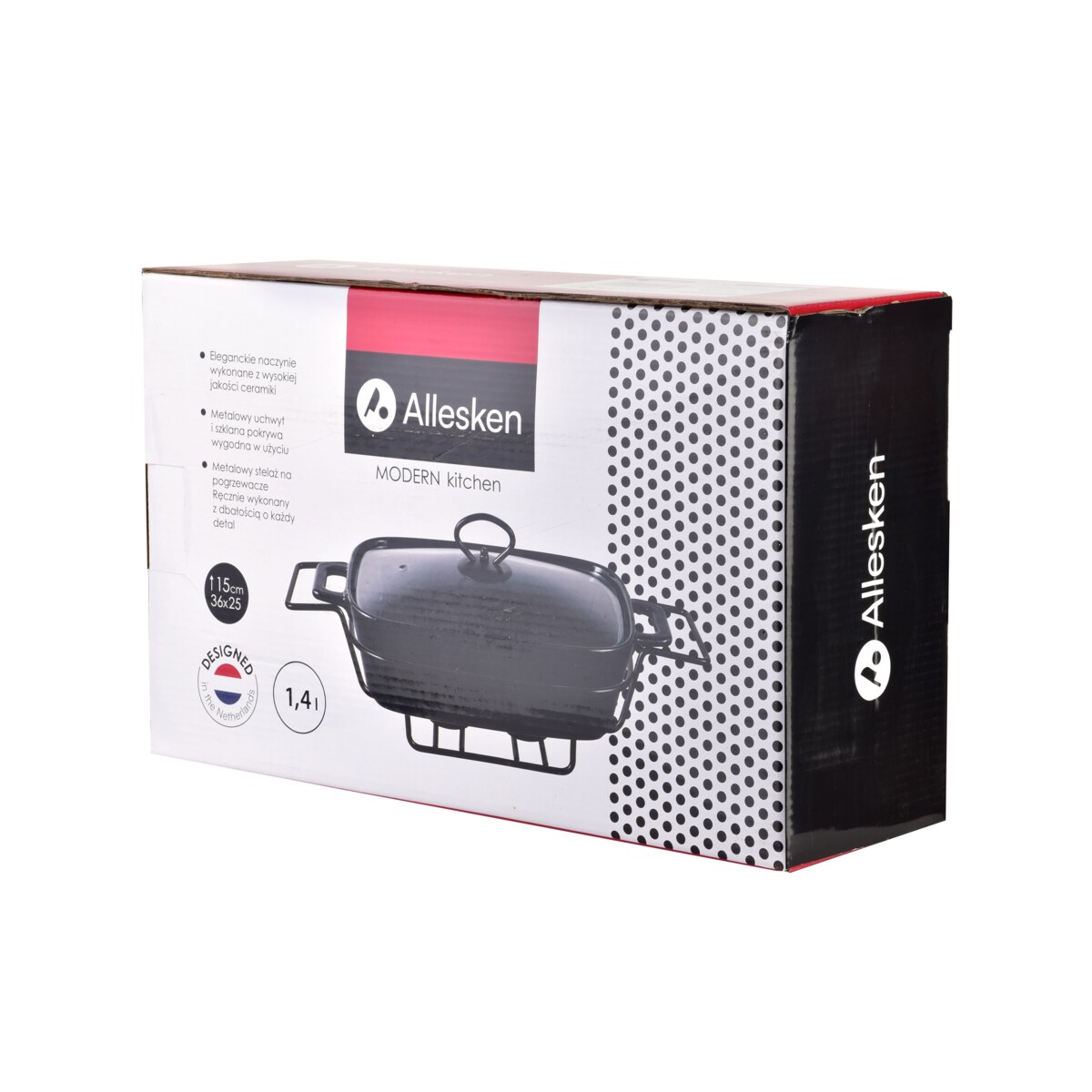 MODERN KITCHEN Naczynie z podgrzewaczem1,4l 36x25xH15cm