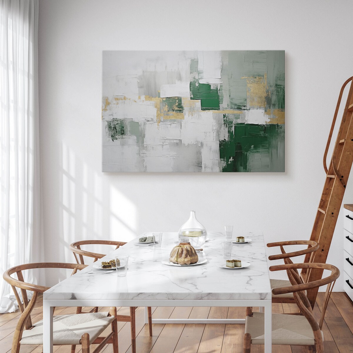 Obraz Canvas Abstrakcja Imitacja Farby Nowoczesny Wzór Do Sypialni 70x50cm