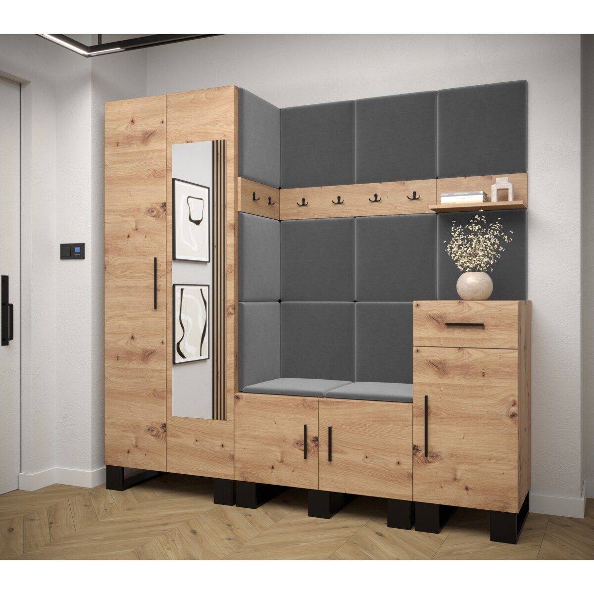 Garderoba do przedpokoju Abiks ARTIN 13 artisan+manila16