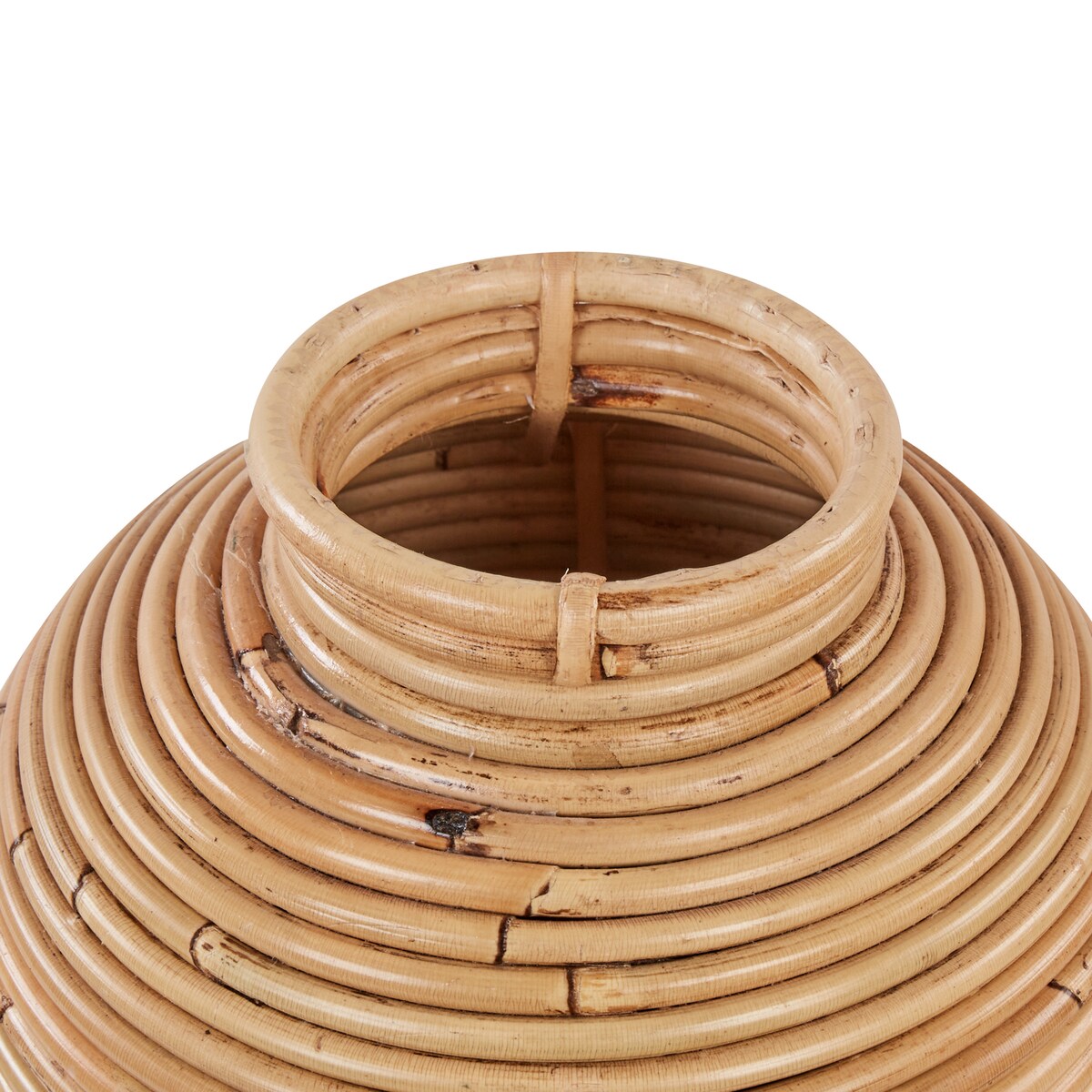 Wazon dekoracyjny ELATIA Rattan 50 cm Naturalny