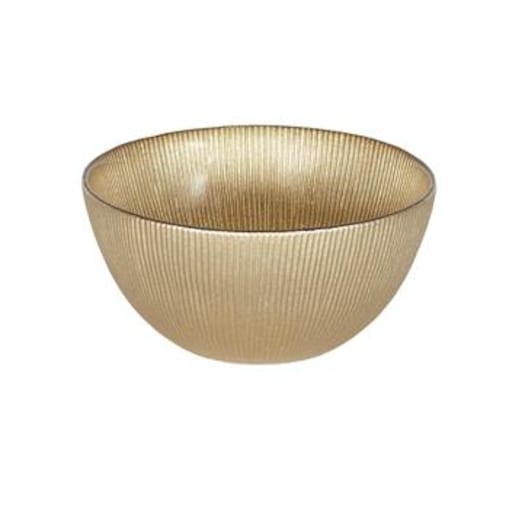 Miska Dore 700ml szklana złota ciemna