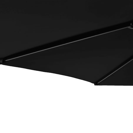 vidaXL Parasol ogrodowy na stalowym słupku, czarny, 225x225x212 cm