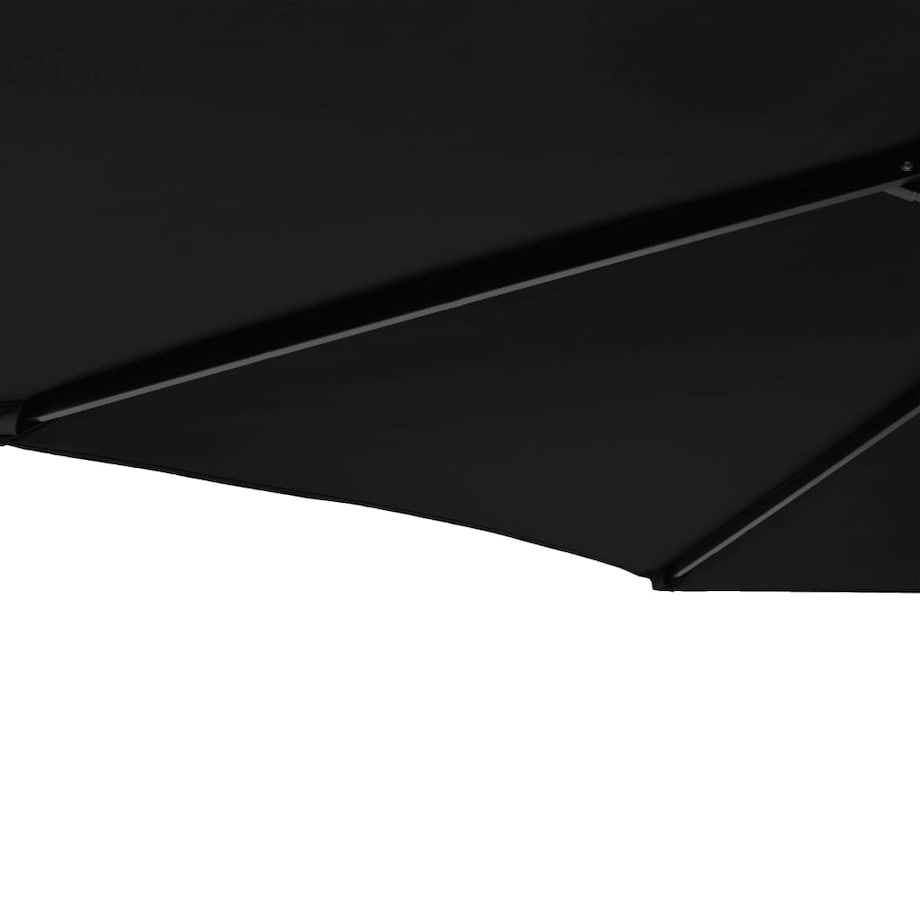 vidaXL Parasol ogrodowy na stalowym słupku, czarny, 225x225x212 cm