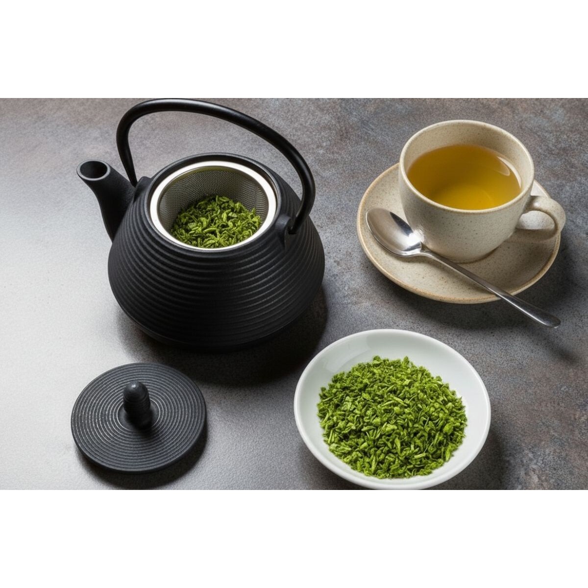 Czajnik żeliwny z zaparzaczem YUKI, 1000 ml