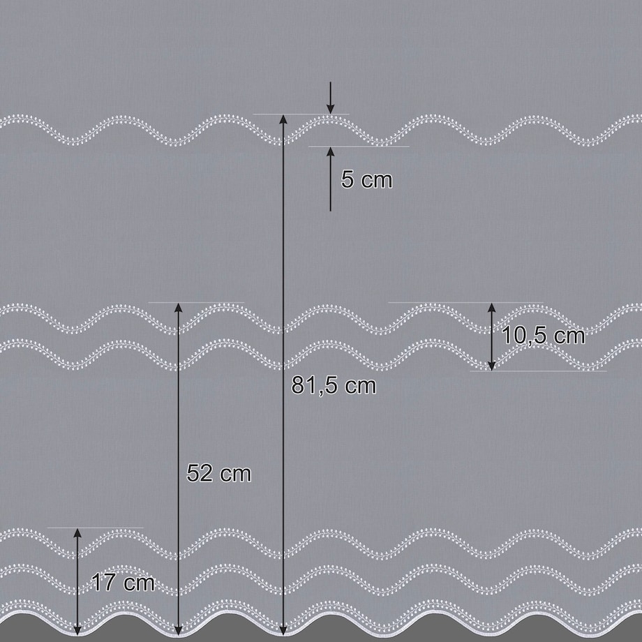 Firana na haczykach flex pojedynczych, biały z przeszyciem, Woale i firany