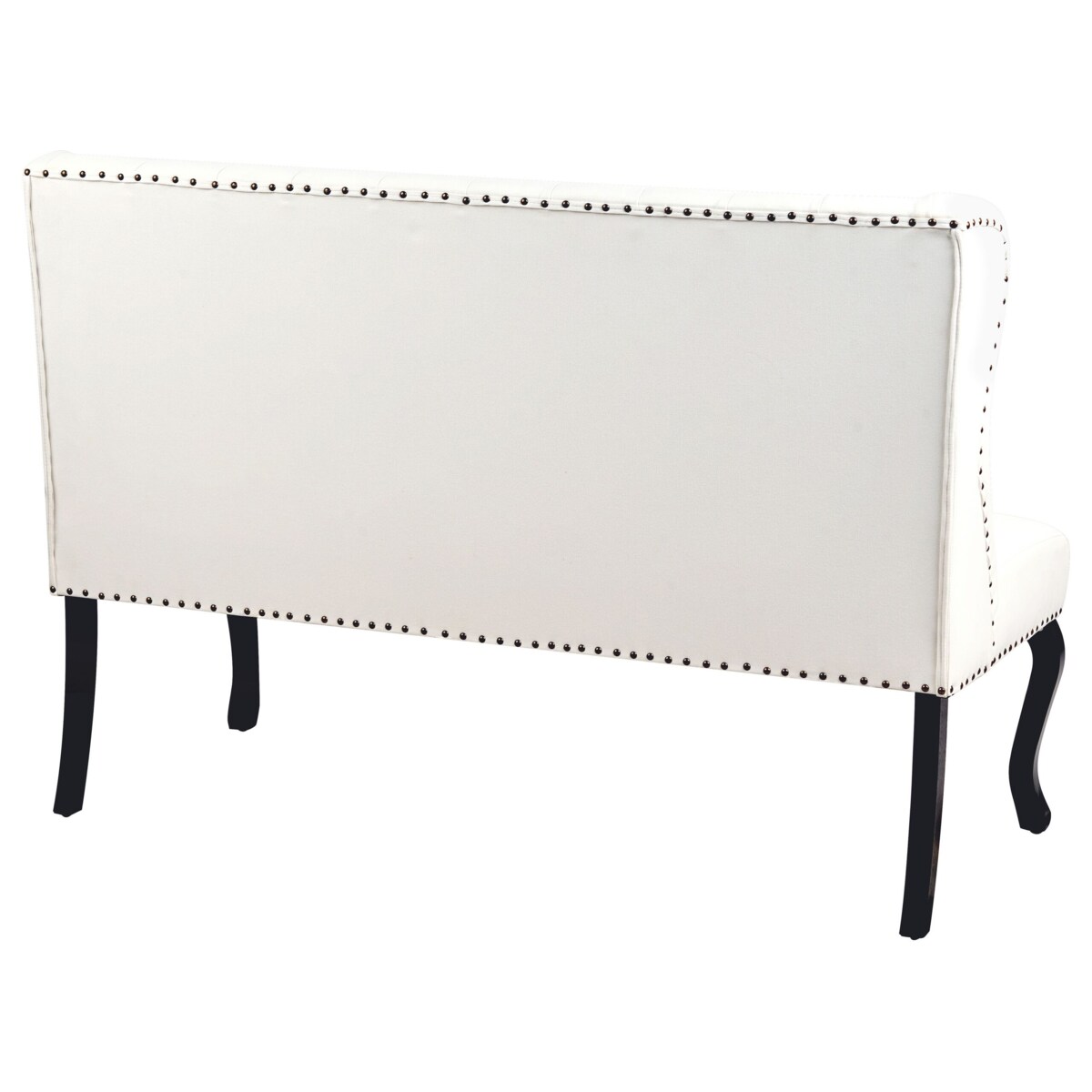 Ławka tapicerowana 2-osobowa kremowa TORSBY