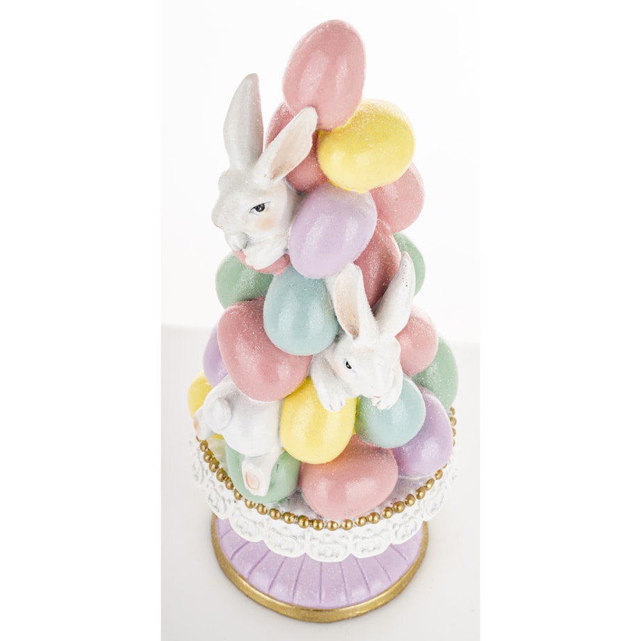 Dekoracja - wielkanocna piramida z pisanek 27x11,5x11,5 cm PIRAMIDE-2