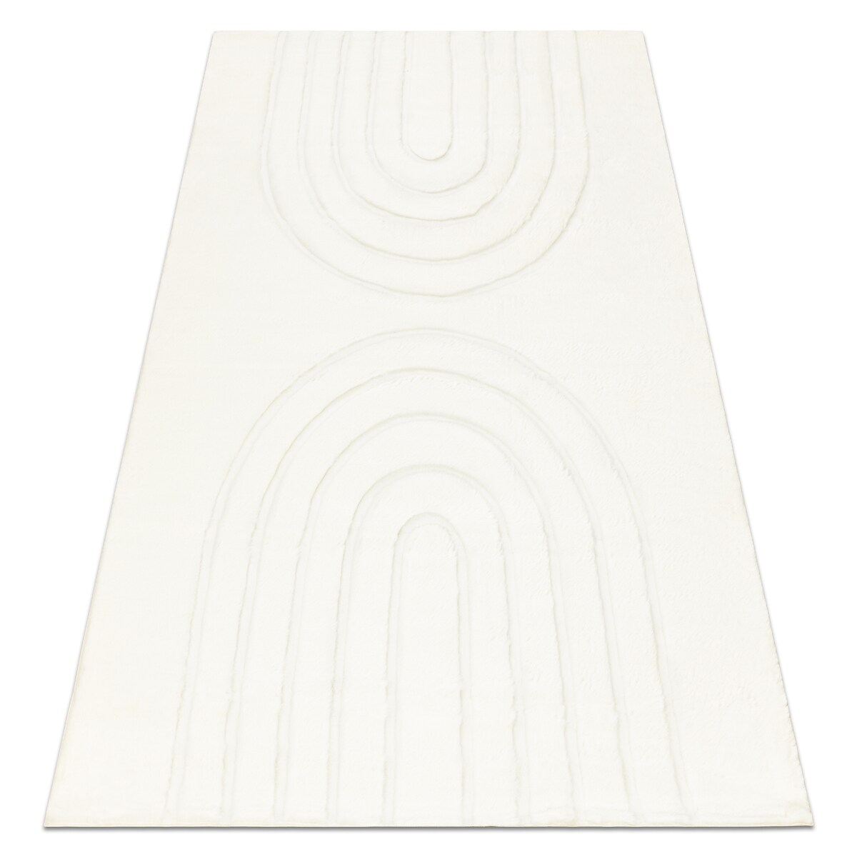 Dywan CURVY biały 11 Arches do prania, 160x220 cm