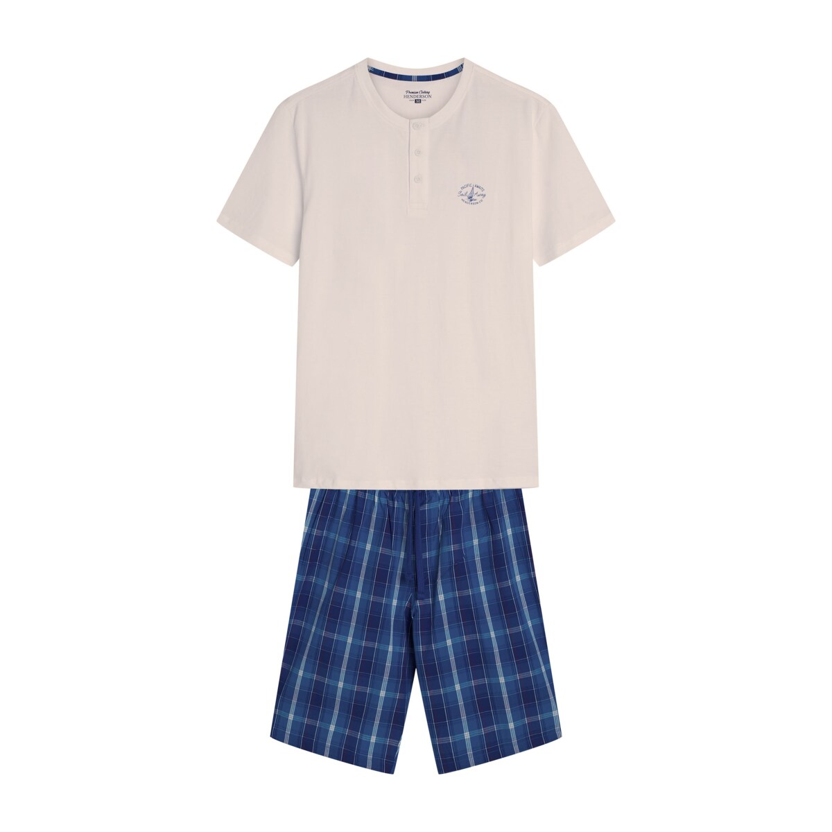 Piżama Dock 42616 Biała Biały, XL