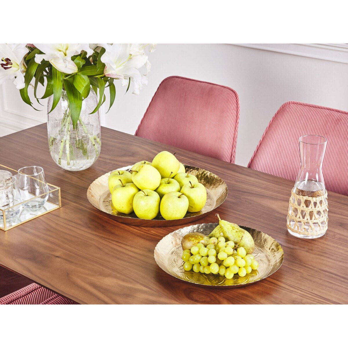 Zestaw 2 pater dekoracyjnych złoty SADANE