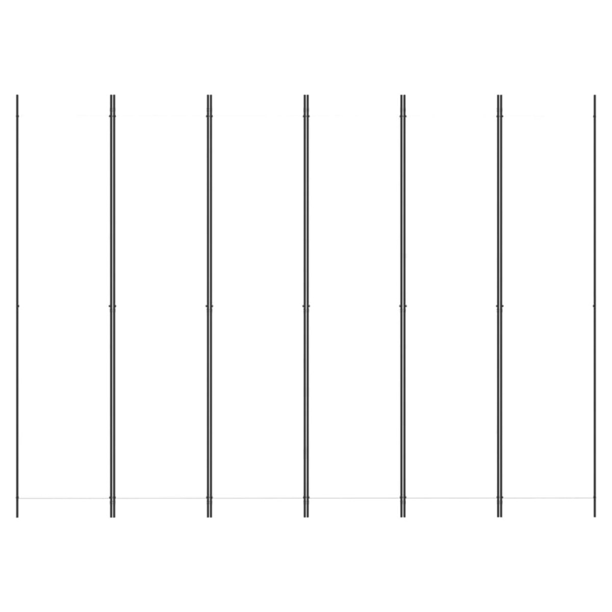 vidaXL Parawan 6-panelowy, biały, 300x220 cm, tkanina